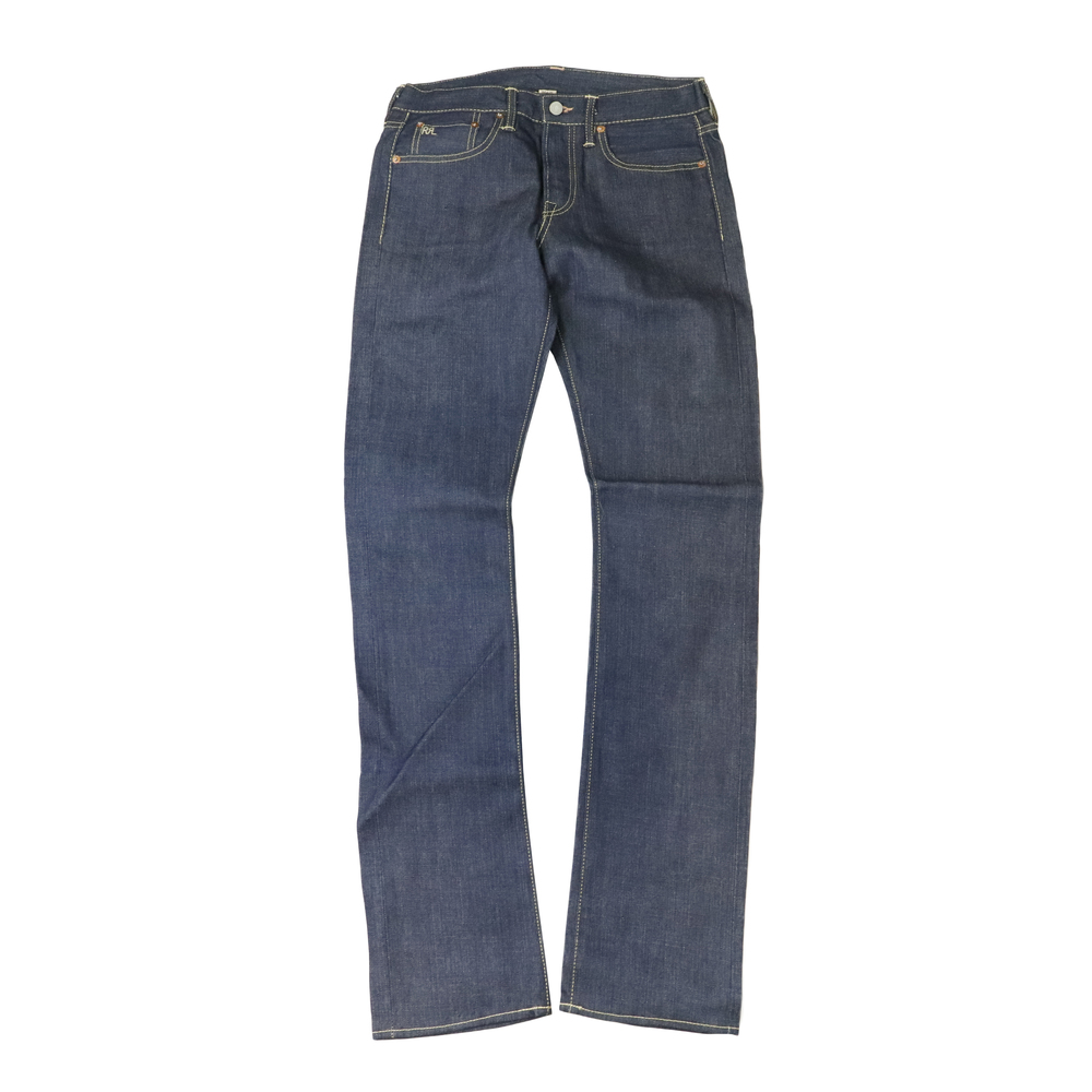 Vintage Polo Ralph Lauren Raw RRL Dark wash denim jeans Size 28x34 new
